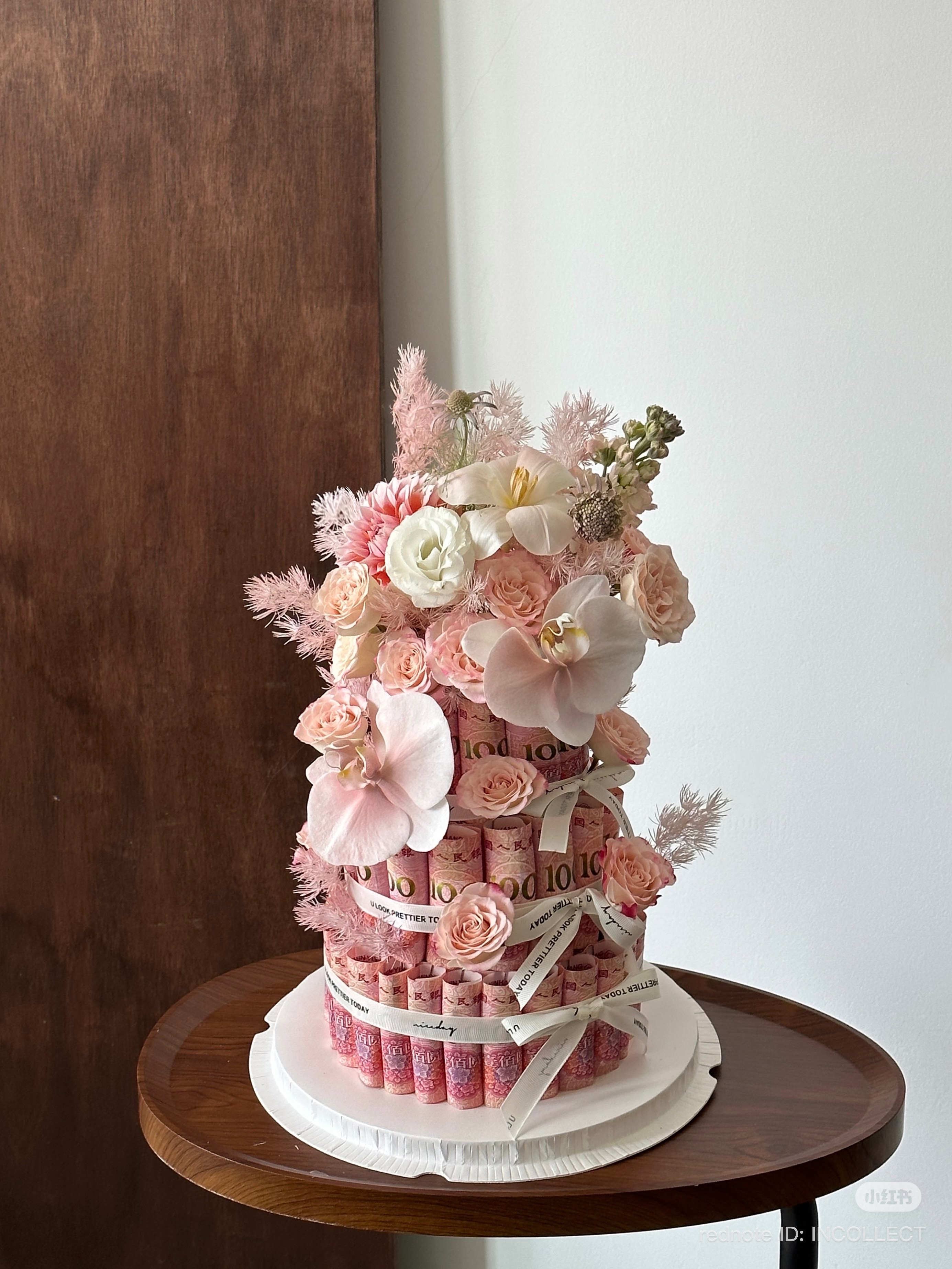 The Opulence Tier — tiered money cake